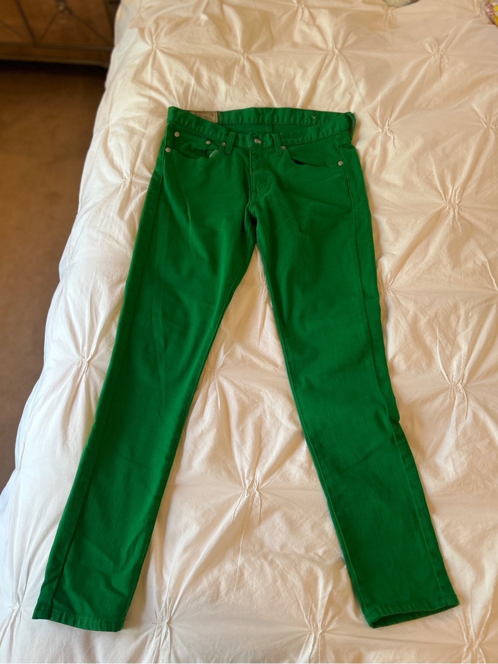 Bright Green Slim Fit Jeans
